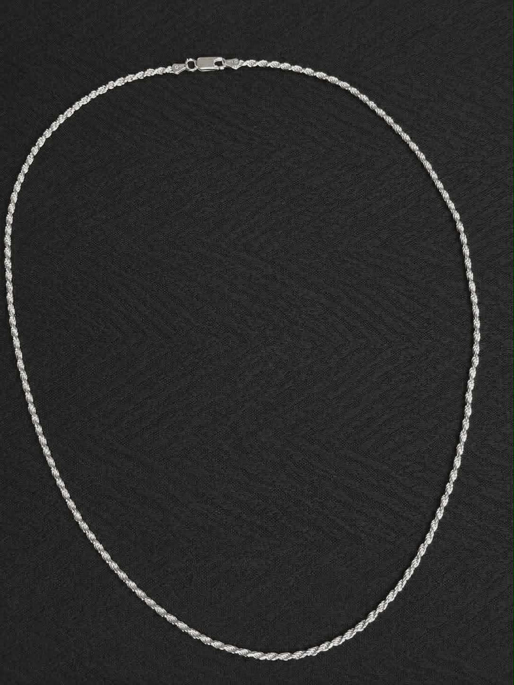 chaîne rope flexible en argent sterling 925