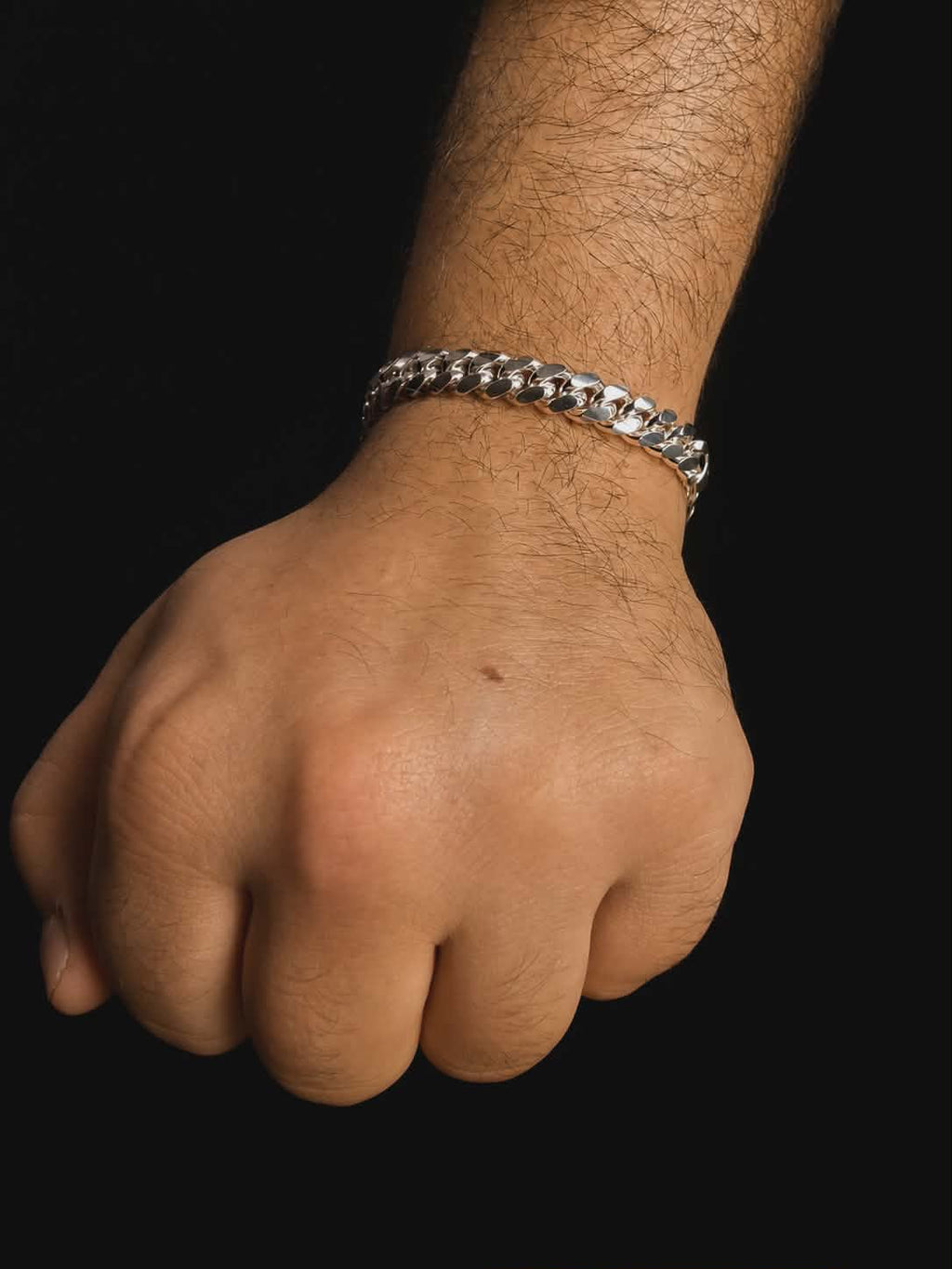 Bracelet cuban en argent sterling 925