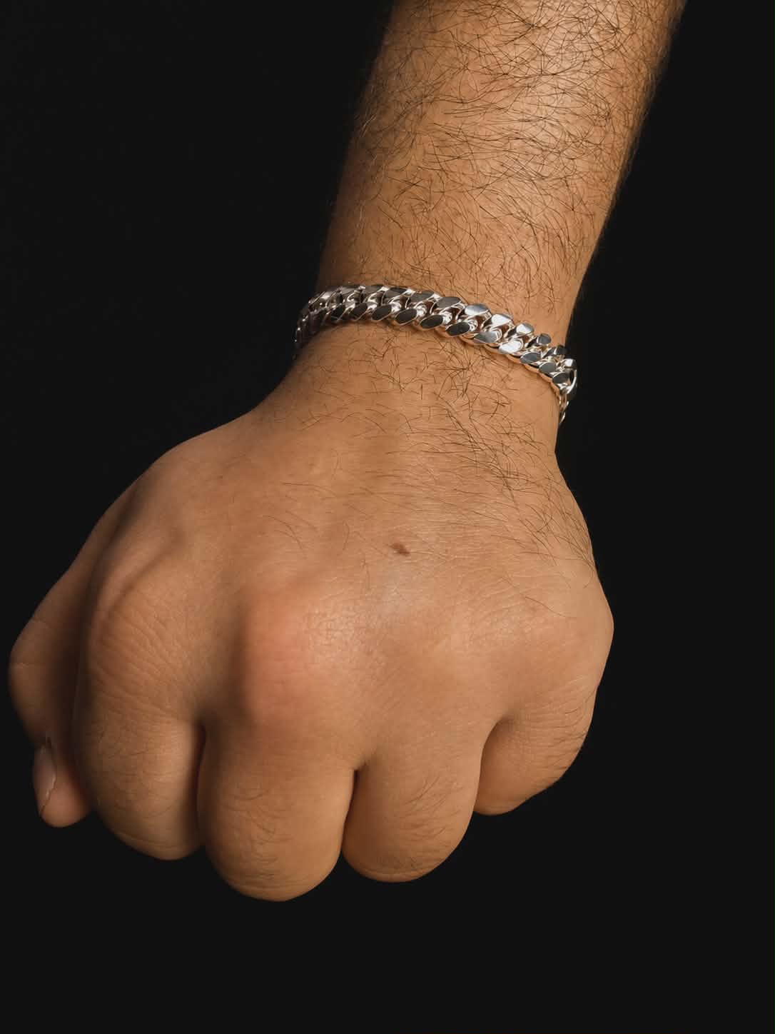Bracelet cuban en argent sterling 925