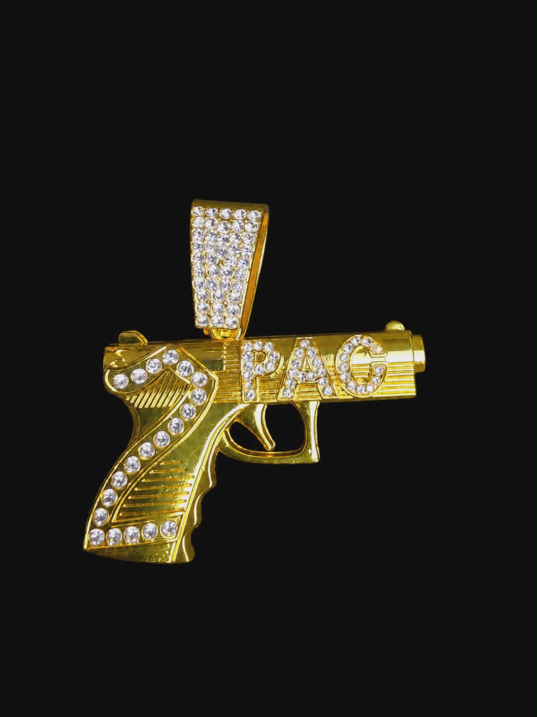 pendentifs pistolet 2pac