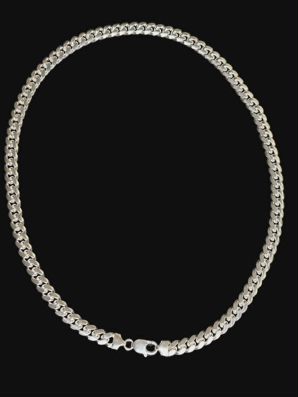 Chaîne Miami Cuban en argent sterling 925