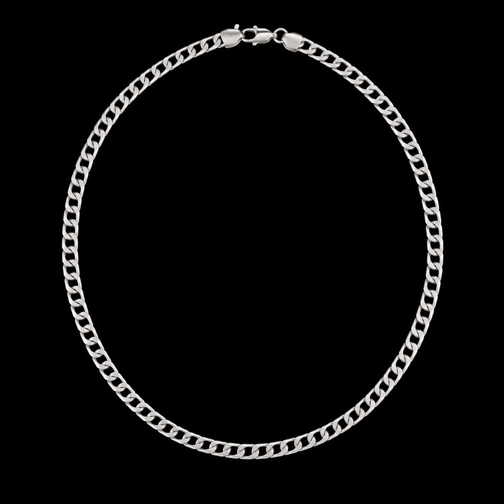 Square Curb Argent 925