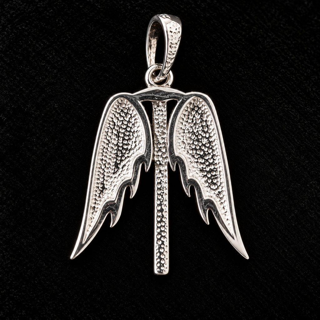 Pendentif Croix ailée Argent 925