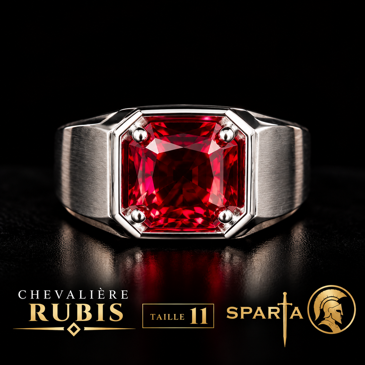 Bague Rubis Argent 925