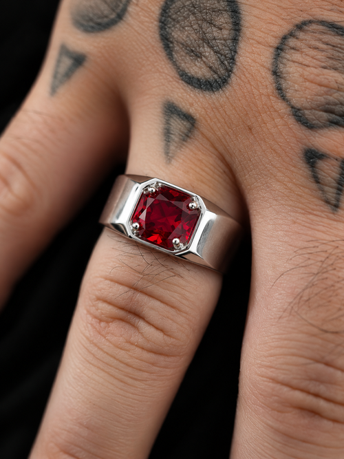 Bague Rubis Argent 925