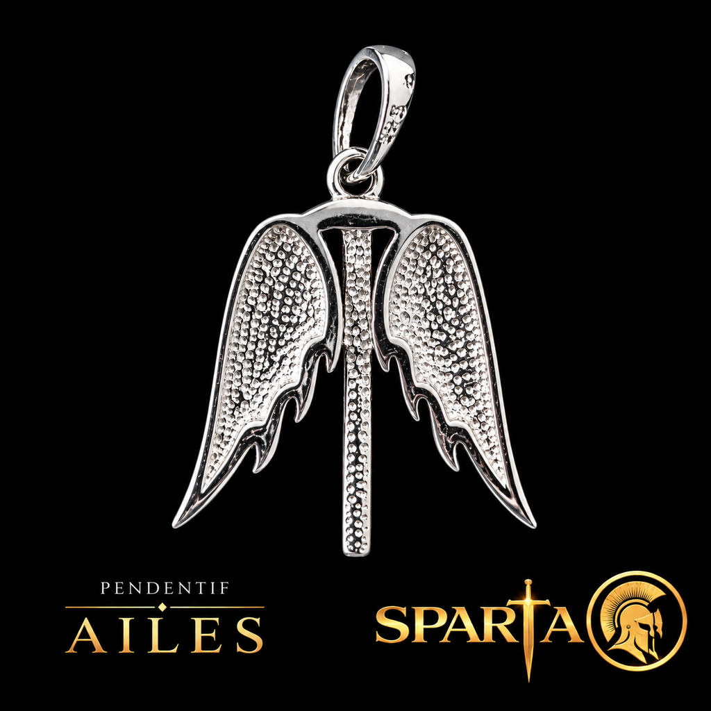 Pendentif Croix ailée Argent 925