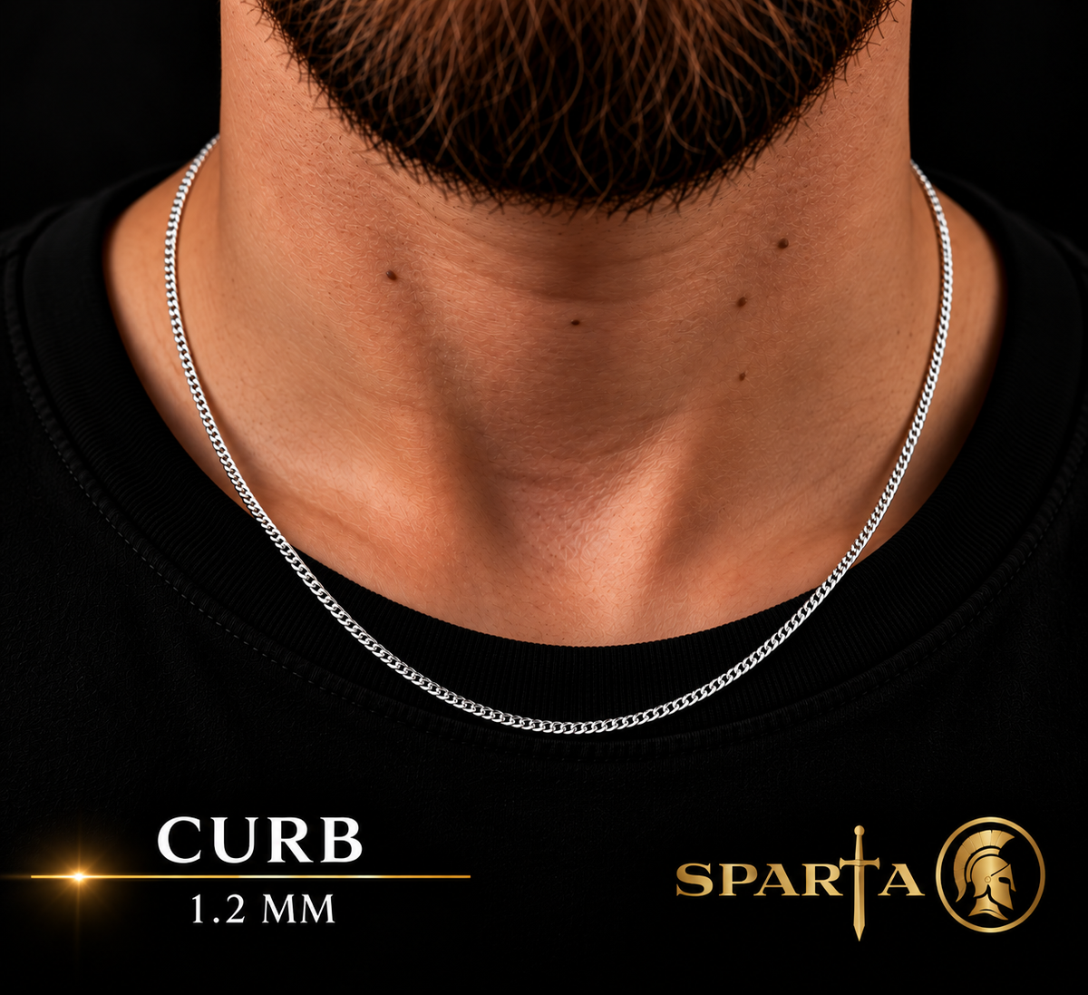 Curb chain Argent 925