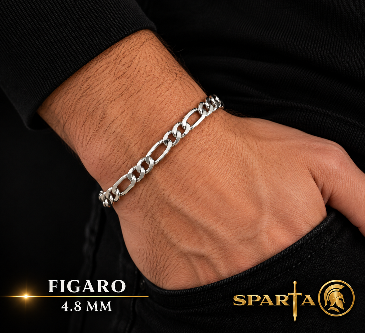 Bracelet figaro Argent 925
