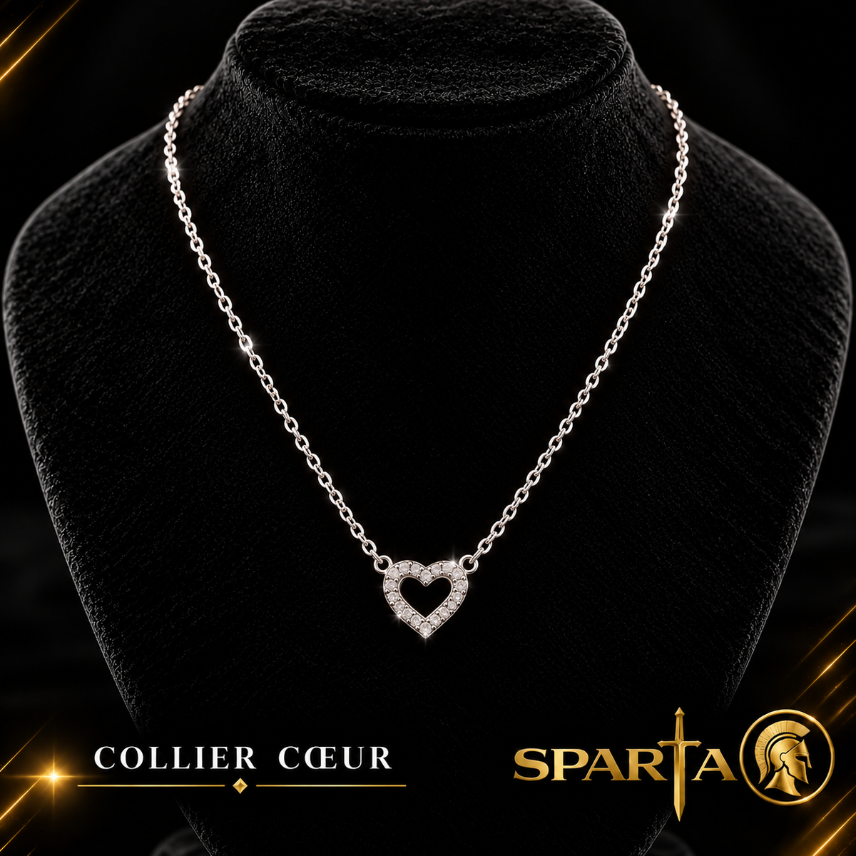 Collier Coeur Argent 925