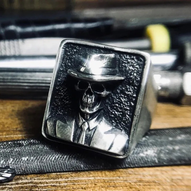 Bague crâne élégant XL