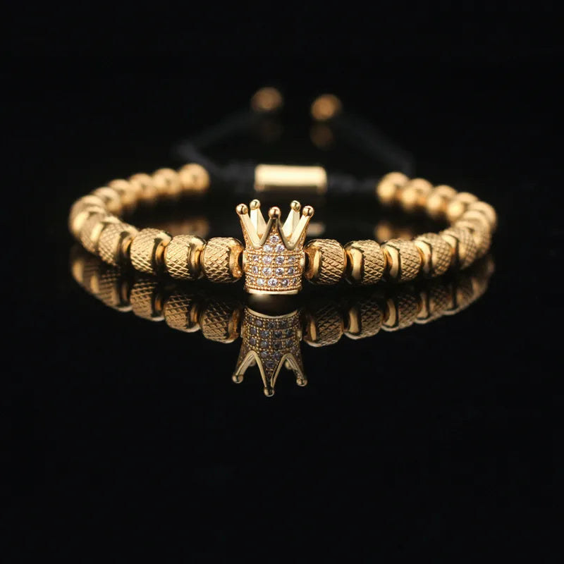 Bracelet Couronne Royale Or