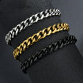 Bracelet cubain 5 mm  — Acier inoxydable 316L