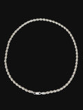 Chaîne rope flexible en argent sterling 925