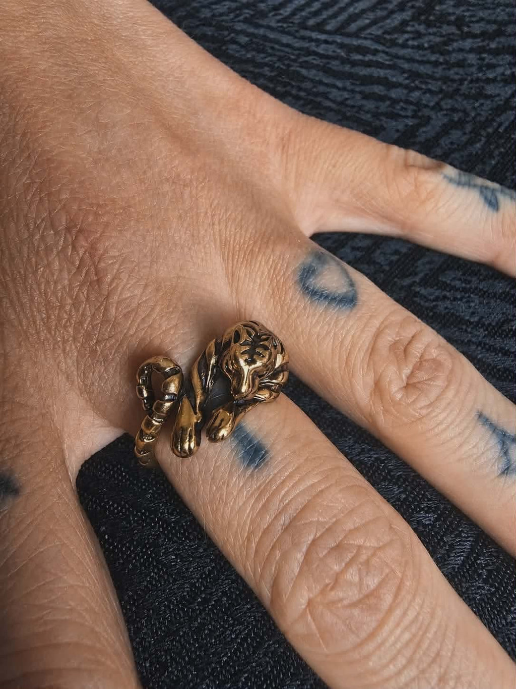 Bague Tigre doré