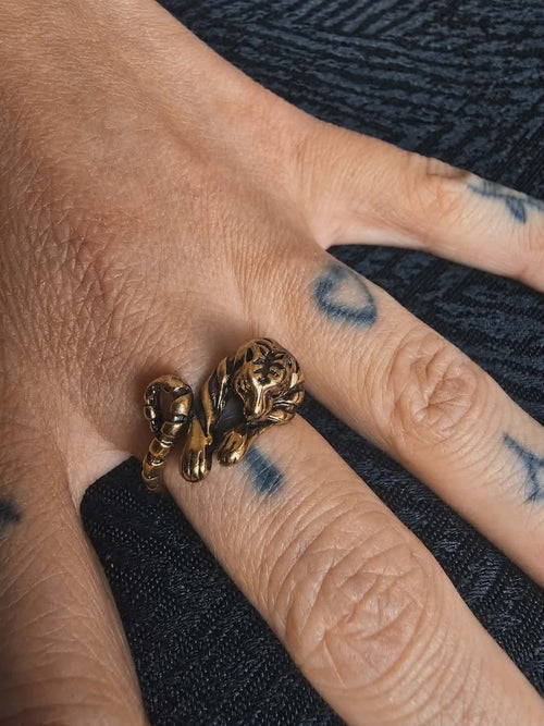 Bague Tigre doré